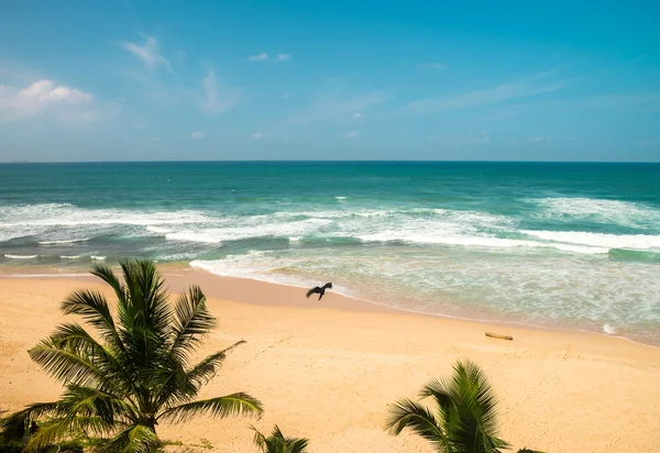 Praia de Koggala, Sri Lanka - vista exótica — Fotografia de Stock