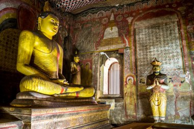 dambulla, sri lanka tapınakta mağara. 