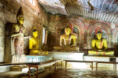 dambulla, sri lanka tapınakta mağara. 