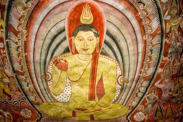 dambulla, sri lanka tapınakta mağara. 