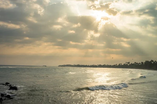 Natureza da Ásia, Sri Lanka. Paisagens marítimas perto de Matara . — Fotografia de Stock