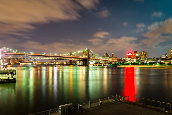 Lower Manhattan al crepuscolo di New York — Foto Stock