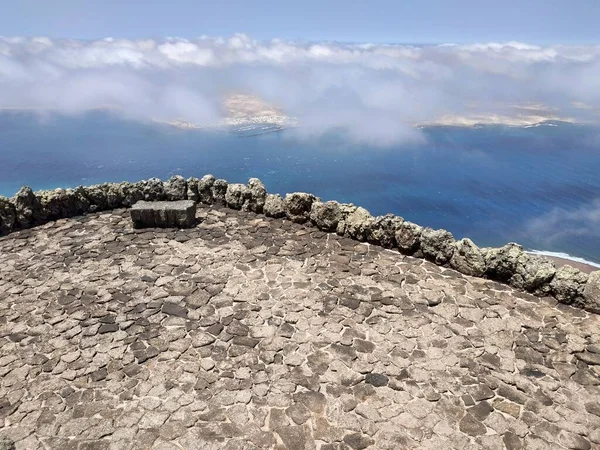 View Landscape Mirador Del Rio Lanzarote Canary Island Spain — Stock Photo, Image