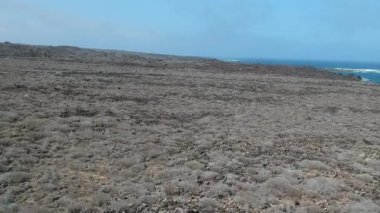 Mirador del Rio Lanzarote yakınlarındaki hava manzarası, Kanarya Adası, İspanya