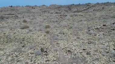 Mirador del Rio Lanzarote yakınlarındaki hava manzarası, Kanarya Adası, İspanya