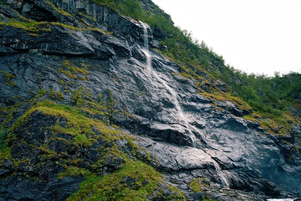 弗拉姆村和弗拉姆铁路附近的挪威自然状况 — 图库照片