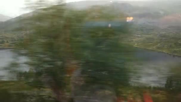 Natureza Noruega Perto Aldeia Flam Ferrovia Flam — Vídeo de Stock