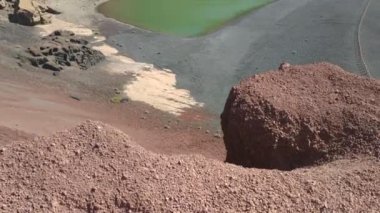 Tinajo, Las Palmas, Kanarya Adaları, İspanya 'nın volkanik doğasının gündelik görüntüsü
