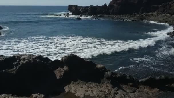 Vrijblijvend Uitzicht Het Vulkanische Karakter Van Tinajo Las Palmas Canarische — Stockvideo