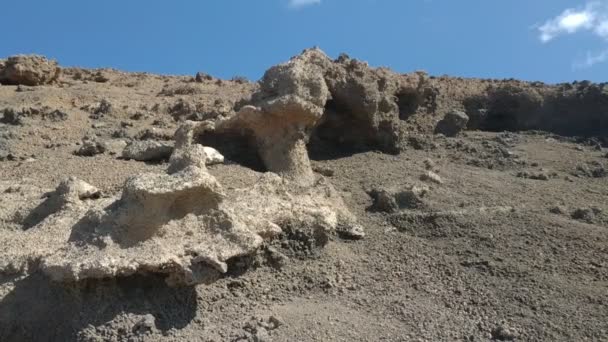 Tillfällig Utsikt Över Vulkaniska Naturen Tinajo Las Palmas Kanarieöarna Spanien — Stockvideo