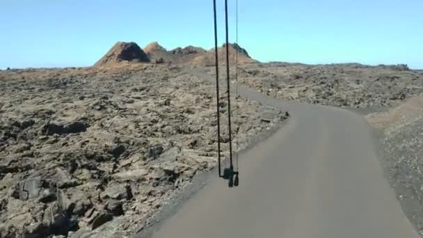 Vista Casual Sobre Natureza Vulcânica Tinajo Las Palmas Ilhas Canárias — Vídeo de Stock