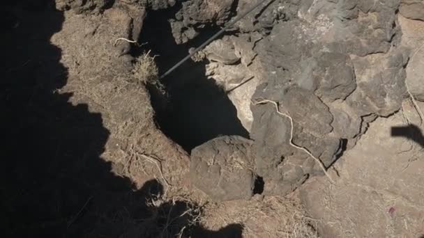 Vista Casual Sobre Natureza Vulcânica Tinajo Las Palmas Ilhas Canárias — Vídeo de Stock