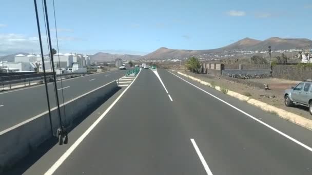 Nieformalny Widok Wulkaniczną Drogę Las Palmas Wyspy Kanaryjskie Hiszpania — Wideo stockowe