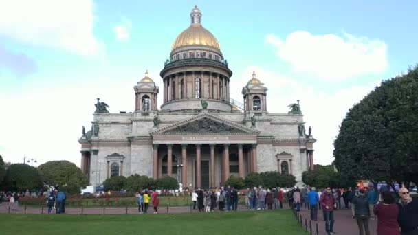 San Petersburgo Rusia Septiembre 2019 Vista Casual Famosa Arquitectura Las — Vídeo de stock