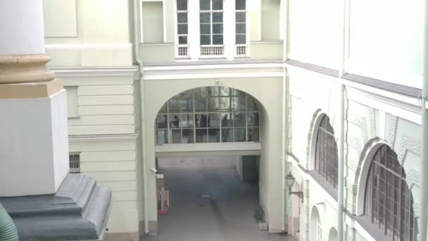 Saint Petersburg Rusya Eylül 2019 Hermitage Mimarisi Sergileri Hakkında Günlük — Stok video