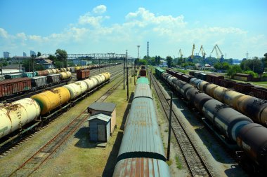 Tren yolu. Kiev. Ukrayna
