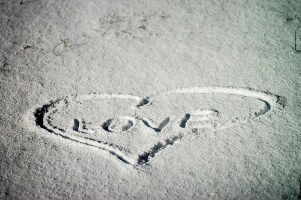 Schnee Textur, Zeichen — Stockfoto