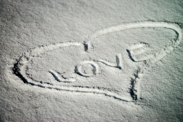 Sneeuw textuur, teken — Stockfoto