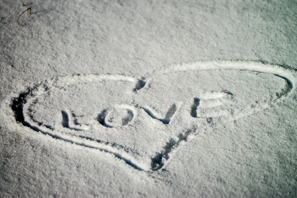 Textura de neve, sinal — Fotografia de Stock