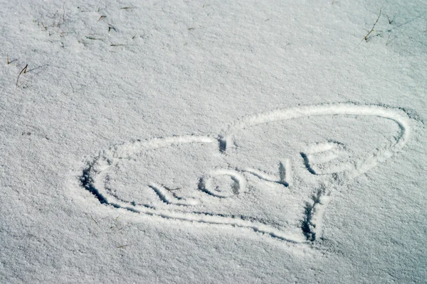 Sneeuw textuur, teken — Stockfoto