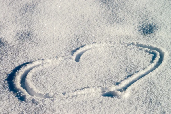 Textura de neve, sinal — Fotografia de Stock