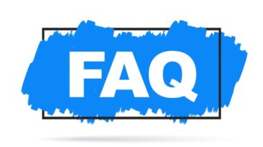 Suluboya fırçası Mürekkep yıkama dokusu arkaplan sloganı faq.