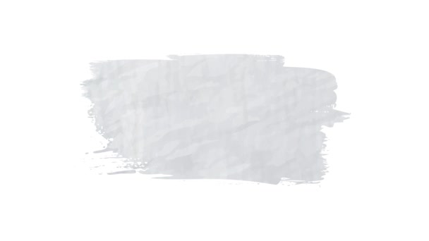 Малювати пензлем штрихи срібла на білому тлі. Ручний мальований штрих пензля . — стокове відео