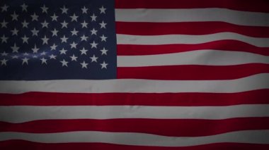Amerikan bayrağı rüzgarda gururla dalgalanıyor, bu da bizi temsil ediyor. Güneşli bir günde Amerika Birleşik Devletleri. ABD bayrağı yaz rüzgarında dalgalanıyor