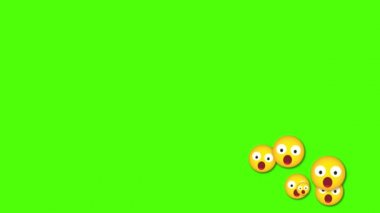 Düğme, aşk, alfa kanallı gülümseme ikonu gibi. Sosyal medya ikonu gibi. Sosyal medya simgesi canlandırması.