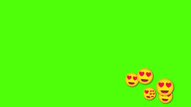 Jako tlačítko, Love, úsměv ikona animovaný s alfa kanálem. Ikona sociálních médií Líbí. Animace symbolu ikon sociálních médií. — Stock video