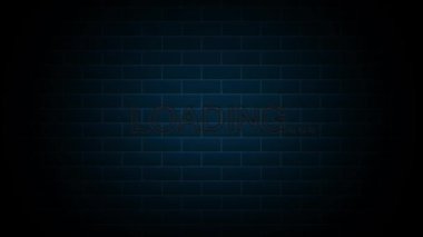 Neon işareti üzerine metin yükleniyor. Gece lambası reklamı. 4K Hareket Tasarım Animasyonu