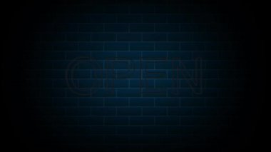 Neon tabelasında açık metin. Gece lambası reklamı. 4K Hareket Tasarım Animasyonu