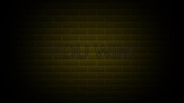 Neon levhada metin kazanırsın. Gece lambası reklamı. 4K Hareket Tasarım Animasyonu.