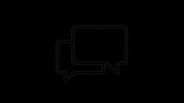 Neon tabelasında iş ve finans web simgesi. Gece lambası reklamı. Hareket grafikleri.