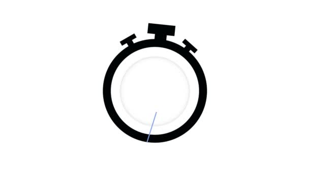 Mancano 4 giorni. Timer conto alla rovescia. Icona dell'orologio. Icona del tempo. Contare tempo di vendita. — Video Stock
