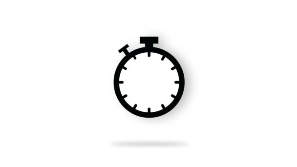 Noch 4 Tage bis zum Jahresende. Countdown-Timer. Uhr-Symbol. Zeitzeichen. Zeitverkauf. — Stockvideo