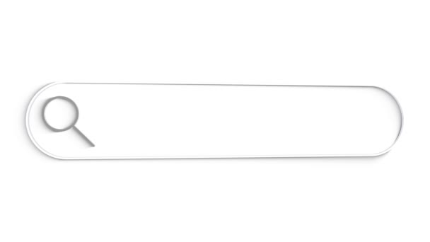 Nebraska Search Bar Zavřít jednořádkové psaní Rozvržení textového pole Web Database Browser Engine Concept. — Stock video