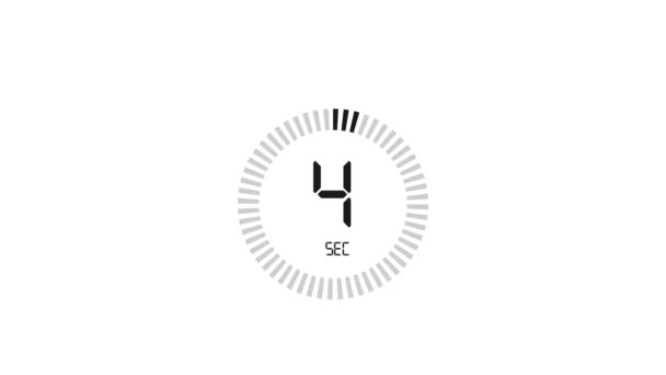 O ícone do cronómetro de 20 segundos. Ícone de cronômetro em estilo plano, temporizador no fundo de cor. Gráficos de movimento. — Vídeo de Stock