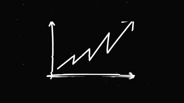 Ícone gráfico Ruído vintage, falha mau sinal Animação. — Vídeo de Stock