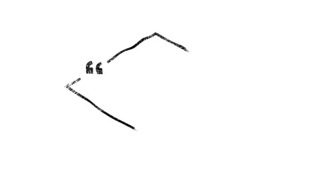 Каракулі чорно-біла рука намальована ескіз Спік цитати бульбашки . — стокове відео