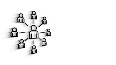 Beyaz arkaplanda 3D Satır Simgesi yönlendirme programı. 4k