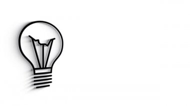 Beyaz arkaplanda 3D Satır Simgesi Fikri Canlandırması. 4k