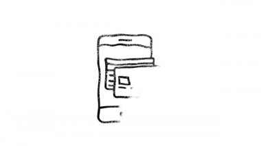 Finans simgesi elle çizim tarzında. Hareket grafikleri