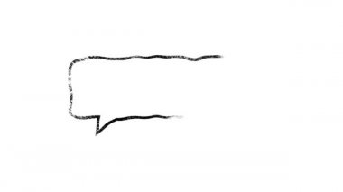 Bulut baloncuğu karalamalarının animasyon olduğunu düşünüyorum. Beyaz arkaplana elle çizilmiş karalama