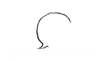 Bulut baloncuğu karalamalarının animasyon olduğunu düşünüyorum. Beyaz arkaplana elle çizilmiş karalama