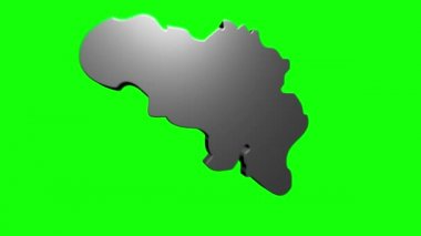 Belçika Haritası Bölge 4k animasyonlu Belçika haritasının giriş geçmişini gösteriyor. Ülkeler teker teker görünüp kayboluyor ve kamera hareketi