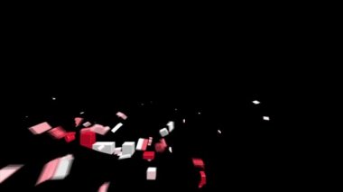 Kanada Haritası 4k Bölgesine Giriş 'i gösteriyor. Canlandırılmış Kanada haritası giriş arkaplanı. Ülkeler teker teker görünüp kayboluyor.