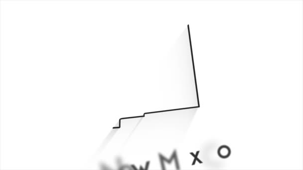 Bundesstaat New Mexico in den Vereinigten Staaten von Amerika. Animierte Markierung der Position der Linie auf der Karte. Einfache Bedienung mit Bildschirmtransparenzmodus für Ihr Video. — Stockvideo