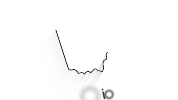 Bundesstaat Ohio, Vereinigte Staaten von Amerika. Animierte Markierung der Position der Linie auf der Karte. Einfache Bedienung mit Bildschirmtransparenzmodus für Ihr Video. — Stockvideo