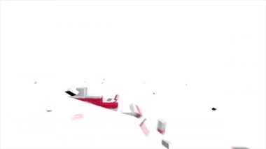 Oregon Eyaleti, Amerika Birleşik Devletleri. Haritadaki canlandırılmış 3d piksel konum işaretleyicisi. Videonuzda ekran şeffaflığı kipi ile kullanılması kolay.